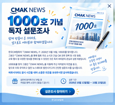 CMAK NEWS 1000호 기념 독자 설문조사